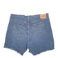 Womens Blue Levis 501 Jorts Denim Shorts