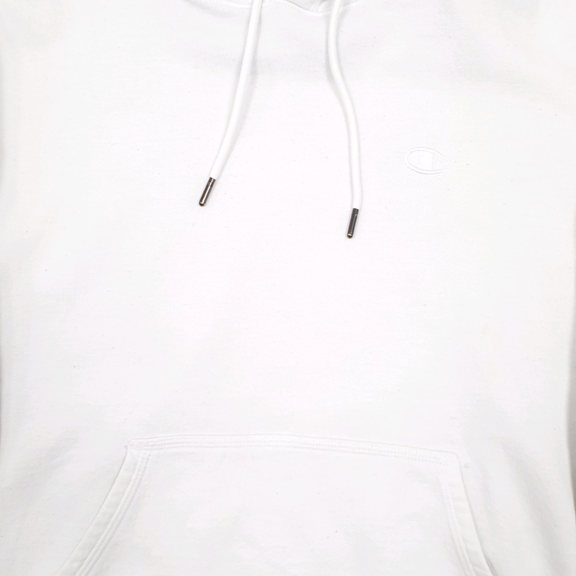 Mens White Champion  Hoodie Jumper