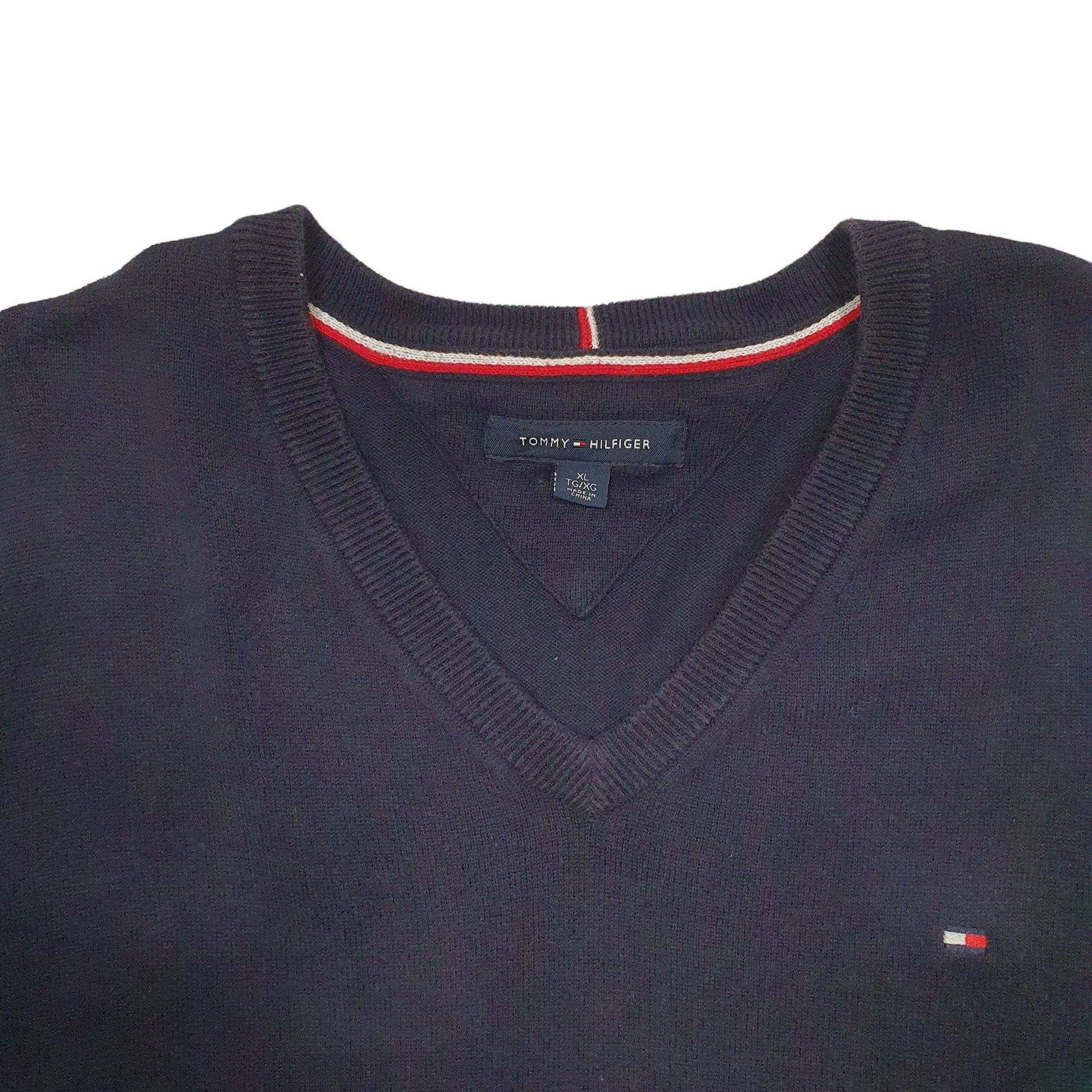 Mens Navy Tommy Hilfiger Knit Crewneck Jumper