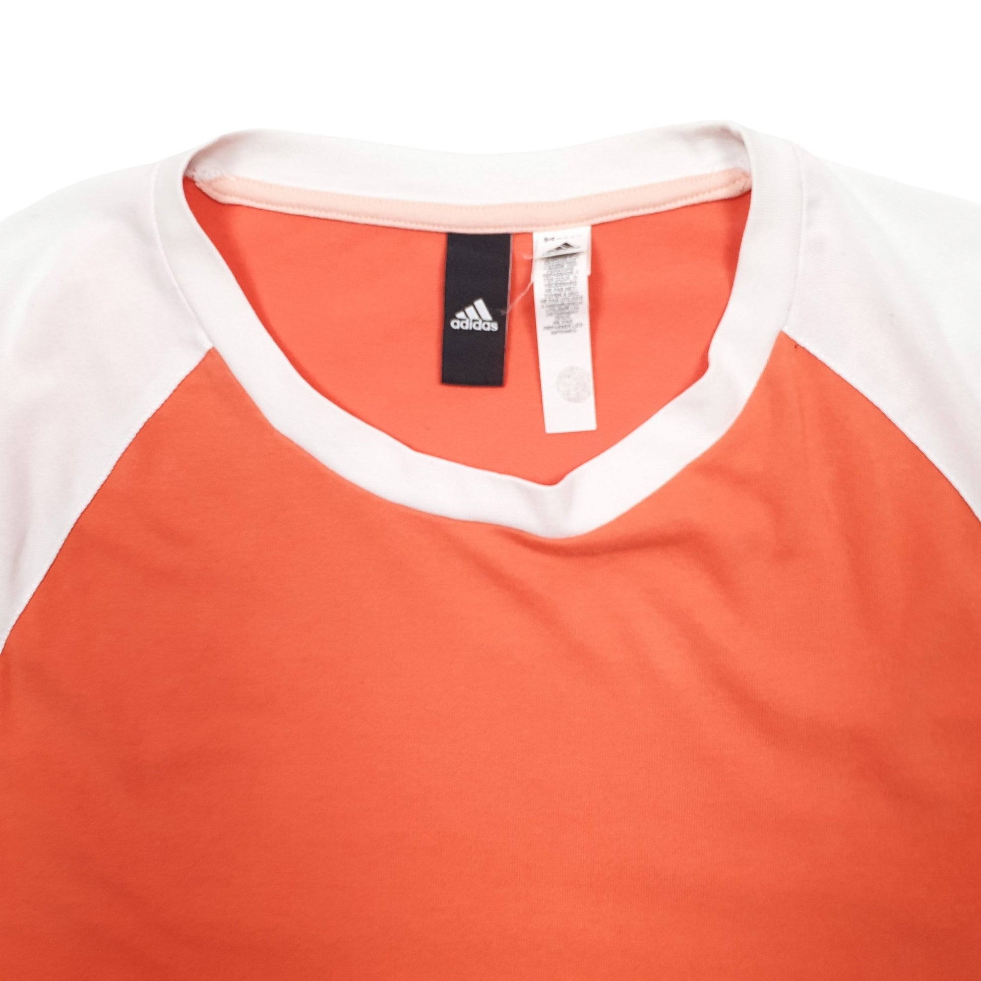 Womens Orange Adidas  Short Sleeve T Shirt