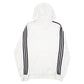 Mens White Adidas Spellout Hoodie Jumper