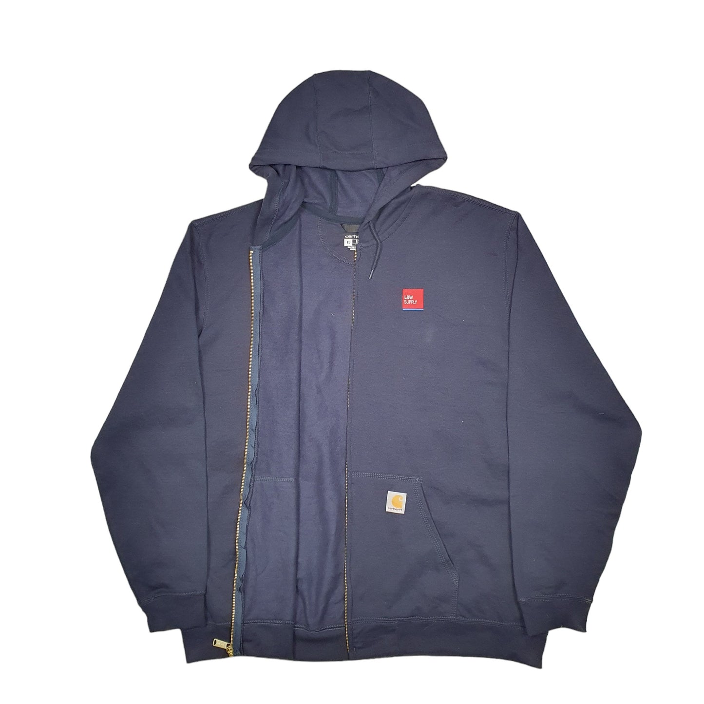 Mens Navy Carhartt Workwear Full Zip Jumper