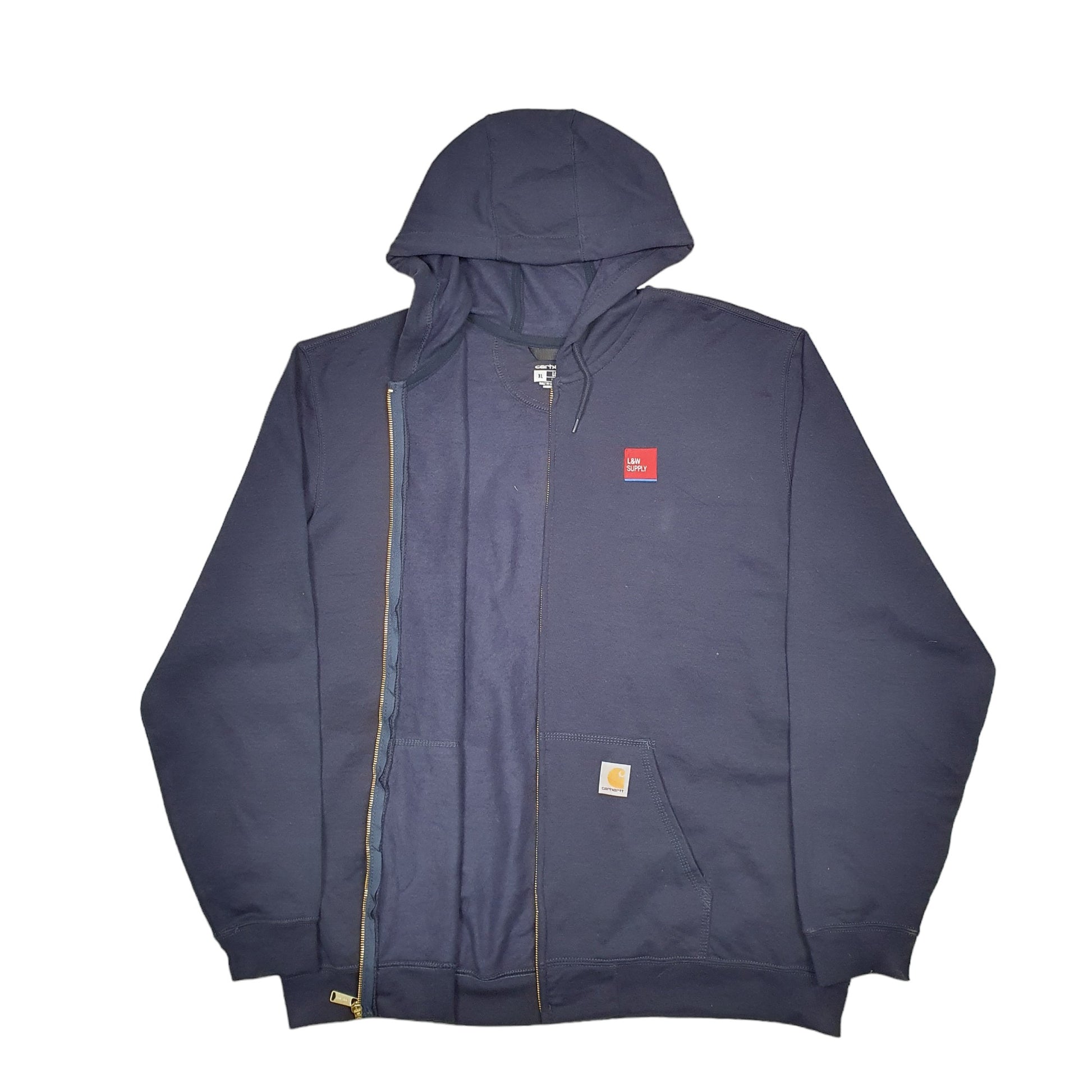 Mens Navy Carhartt Workwear Full Zip Jumper