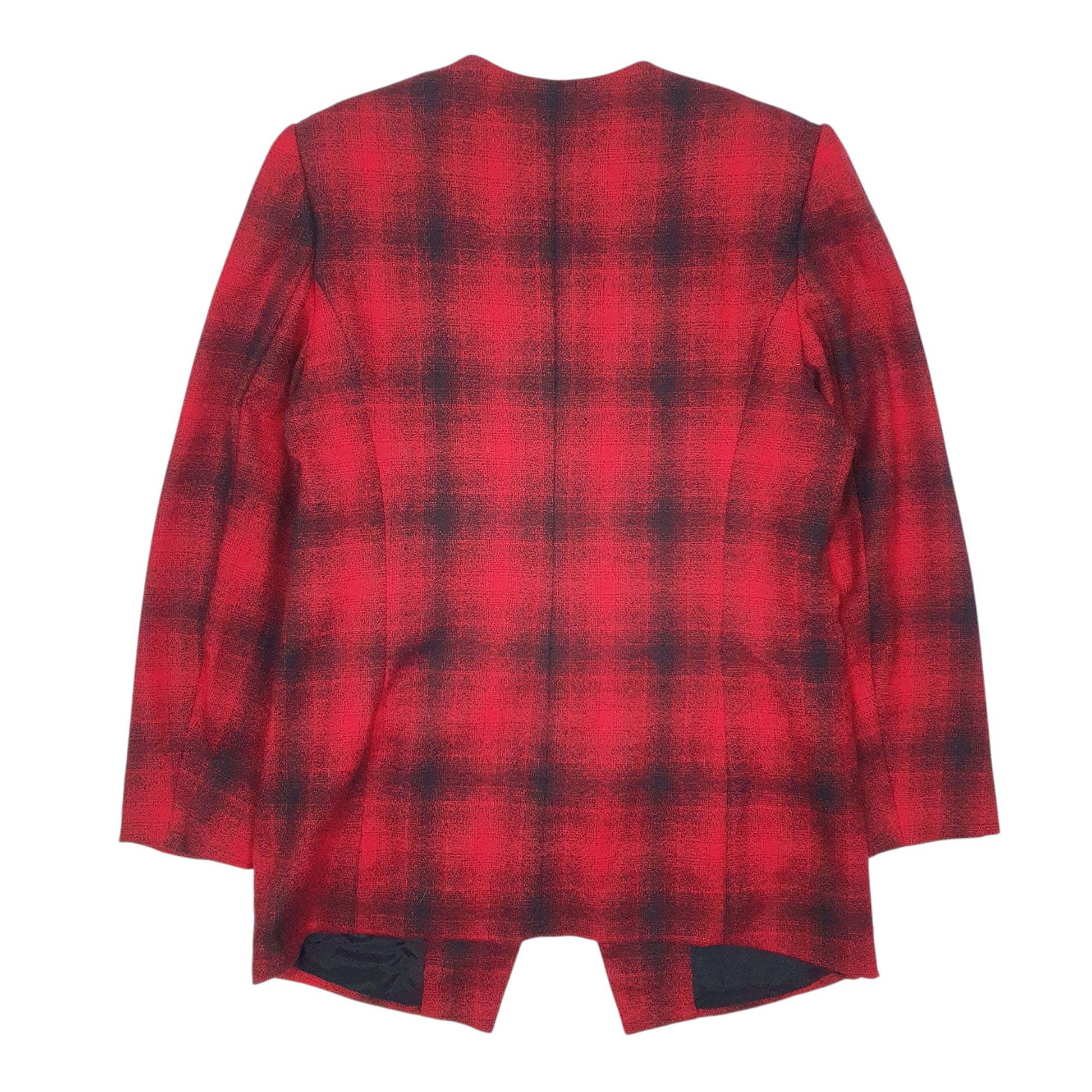 Womens Red Braemar Plaid Hoodie Coat