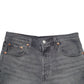Womens Black Levis 501 Denim Shorts