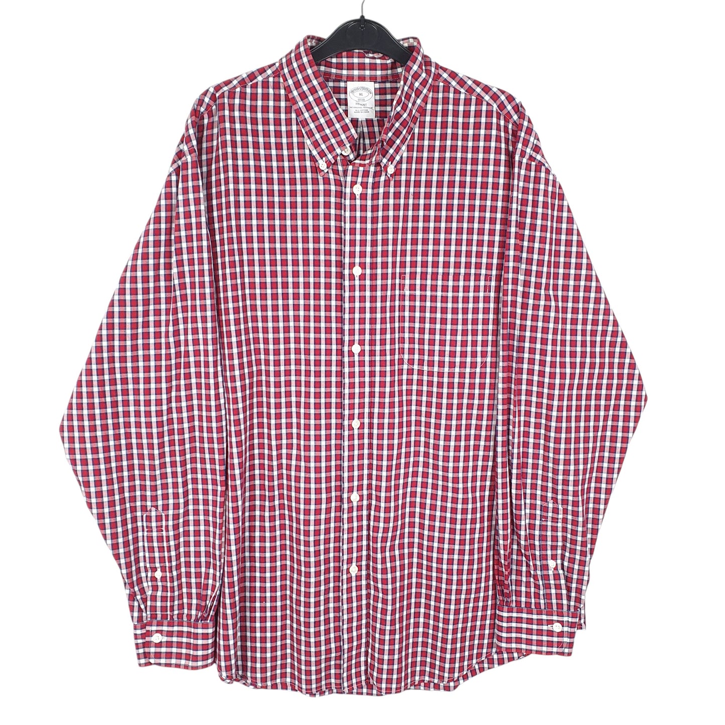 Mens Red Brooks Brothers Regent Long Sleeve Shirt
