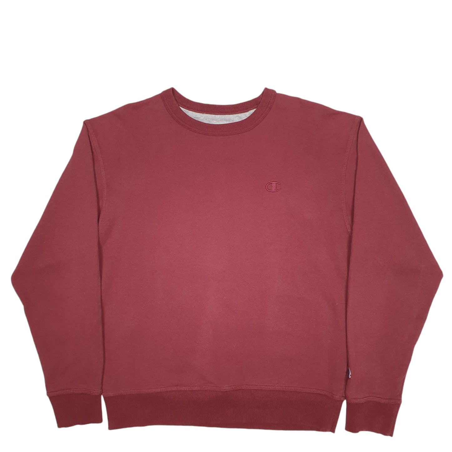 Mens Burgundy Champion  Crewneck Jumper