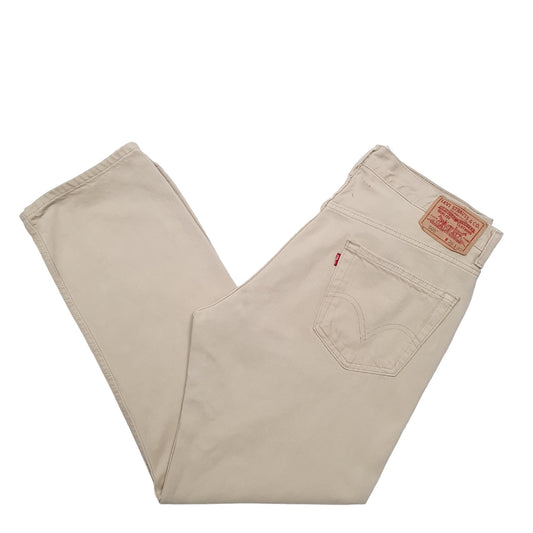 Mens Beige Levis 505 JeansW36 L30