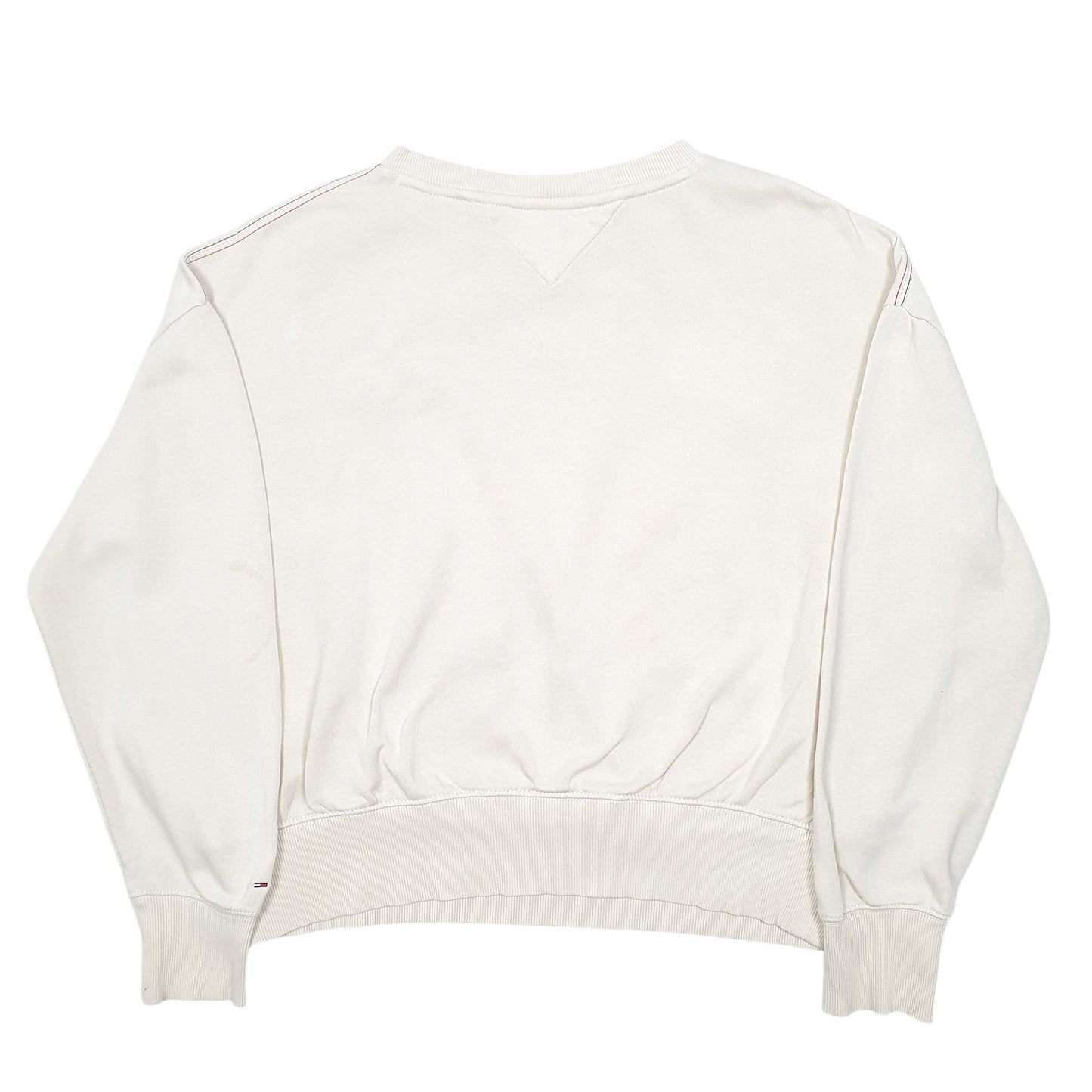 Womens Cream Tommy Hilfiger Jeans Crewneck Jumper
