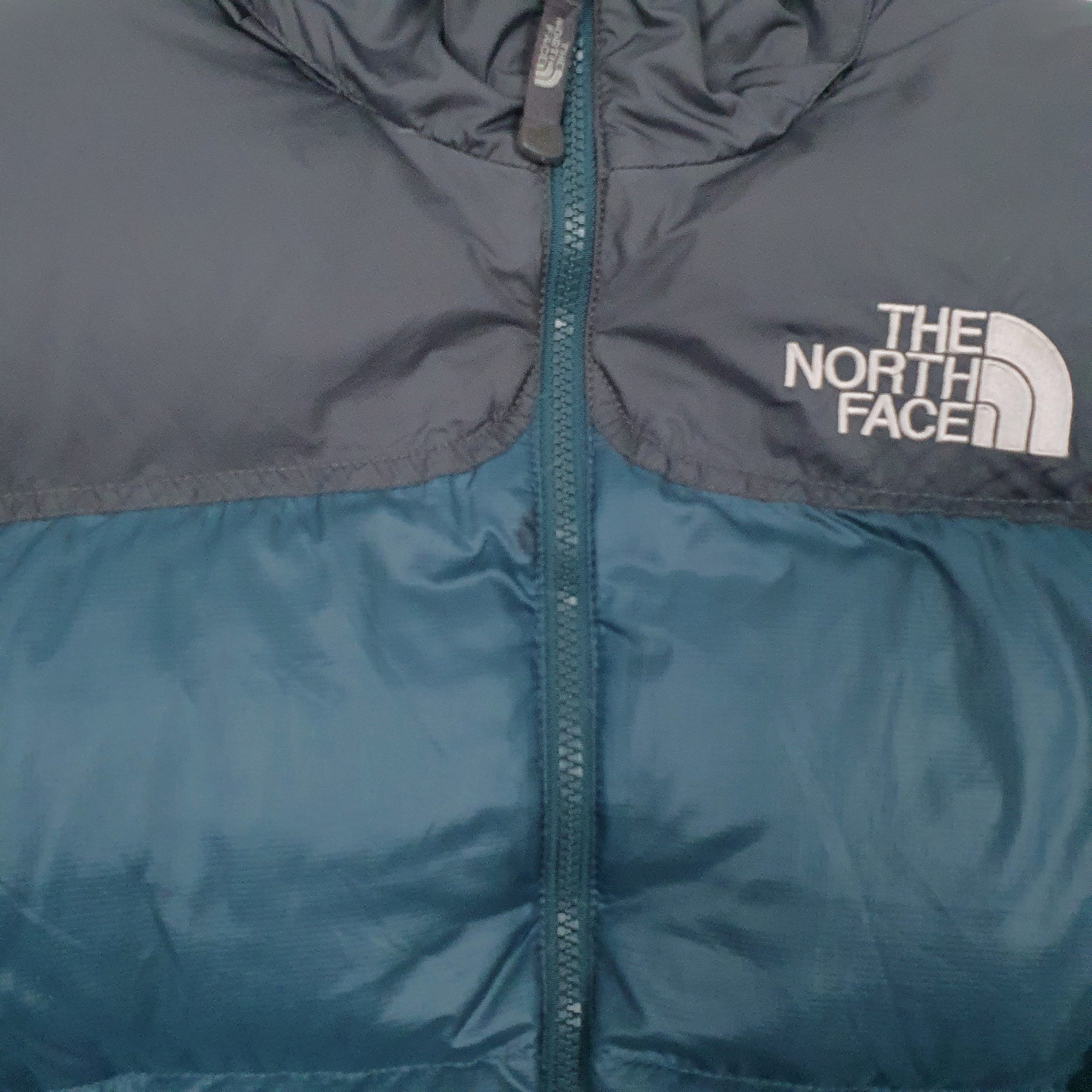 Mens Blue The North Face Nuptse 700 Hooded  Coat