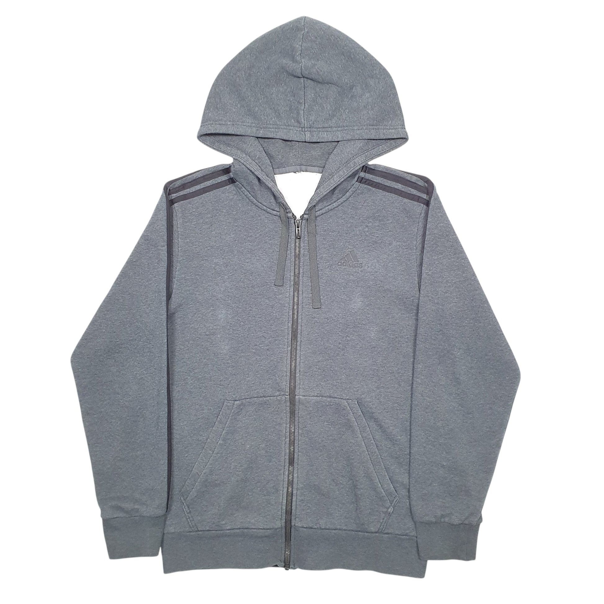 Mens Grey Adidas  Full Zip Jumper