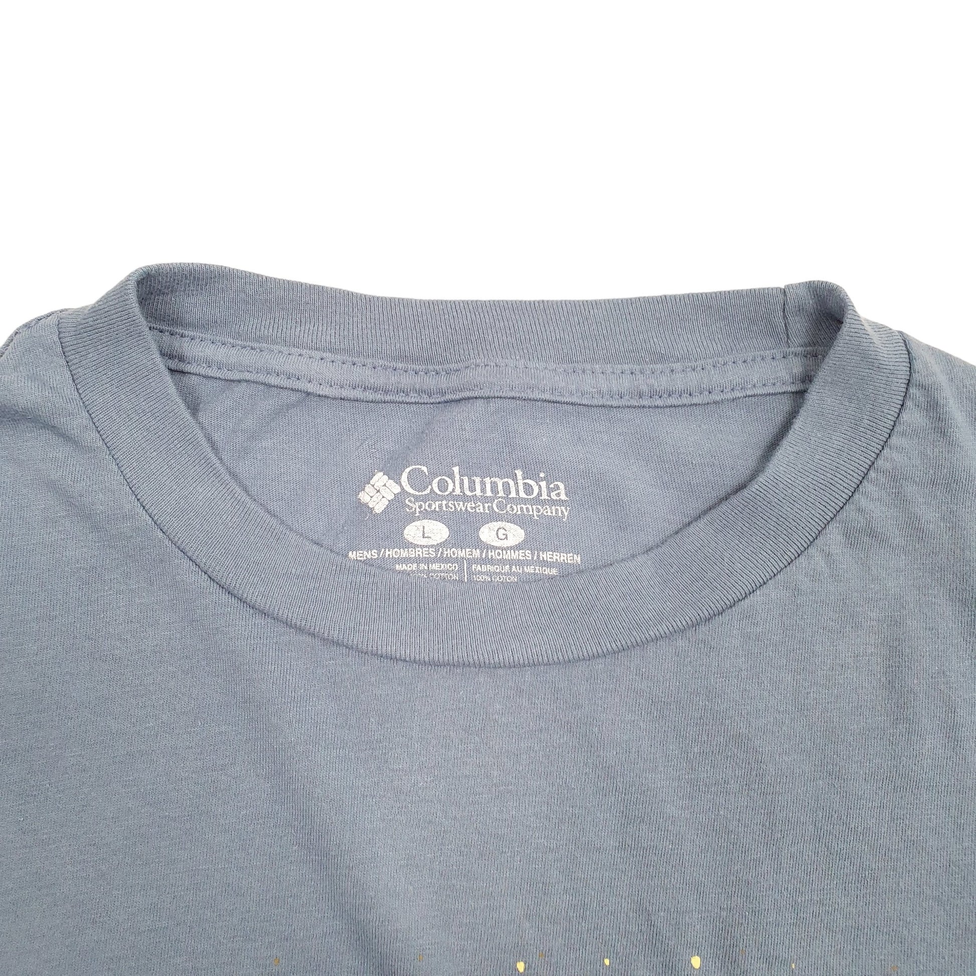 Mens Blue Columbia Sportswear Yosemite Short Sleeve T Shirt