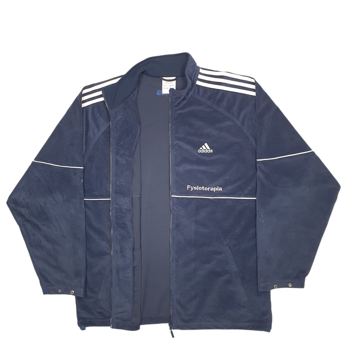 Mens Navy Adidas Track Sport Full Zip Jumper