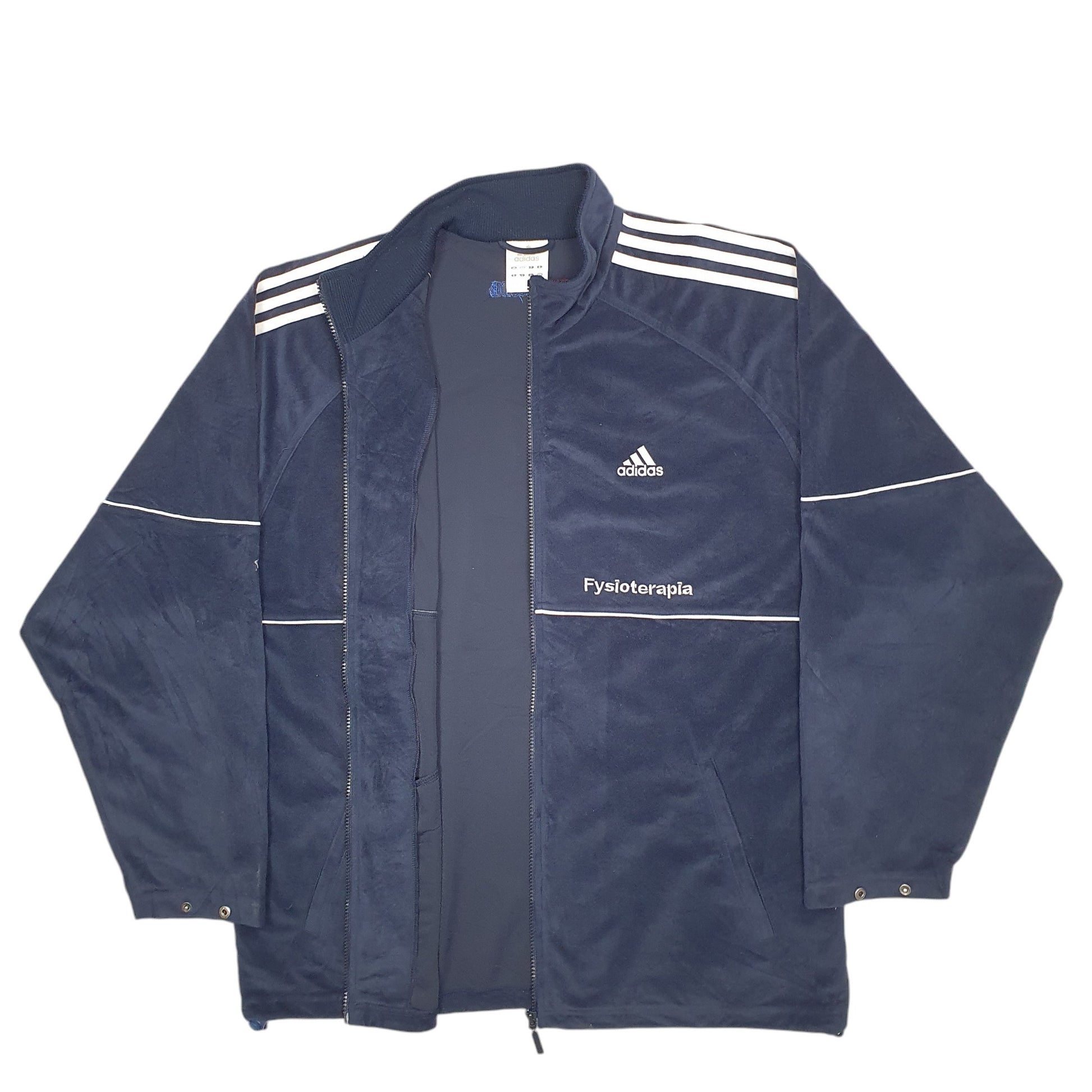 Mens Navy Adidas Track Sport Full Zip Jumper