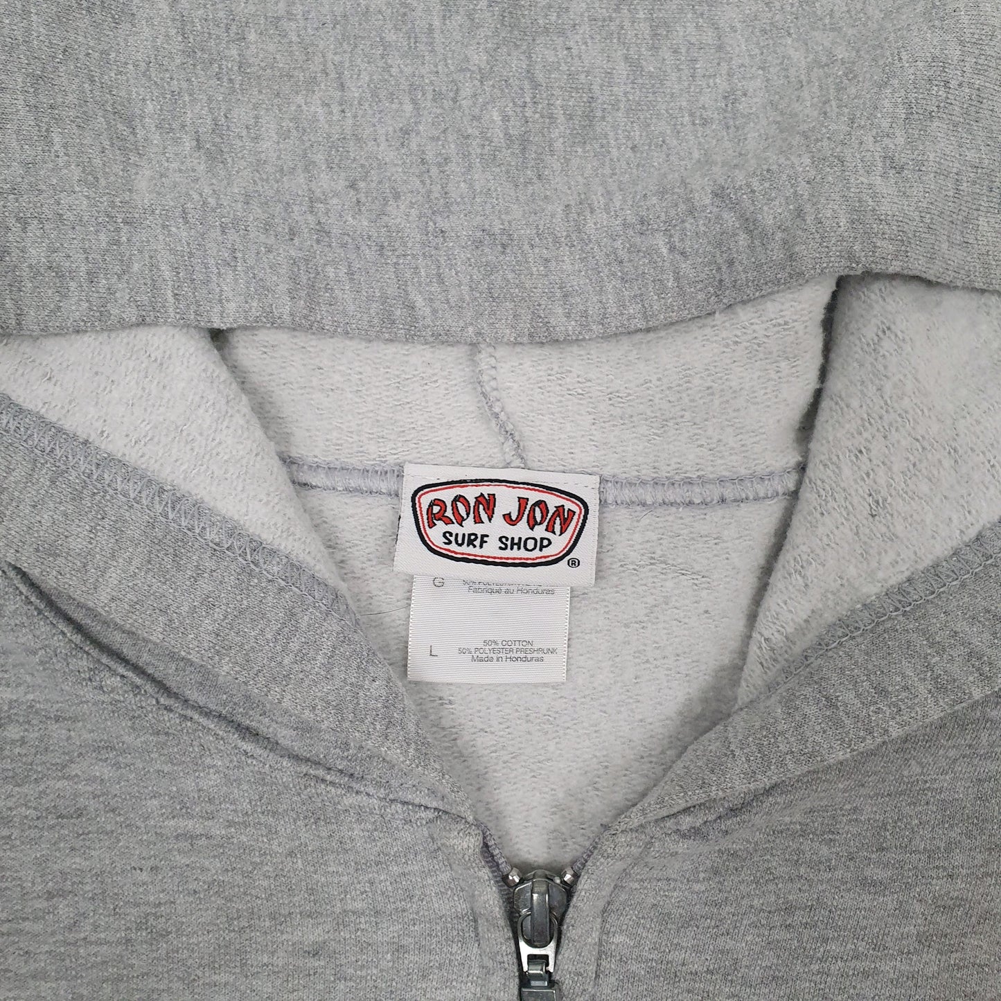 Mens Grey Ron Jon Surf Shop  Full Zip Jumper