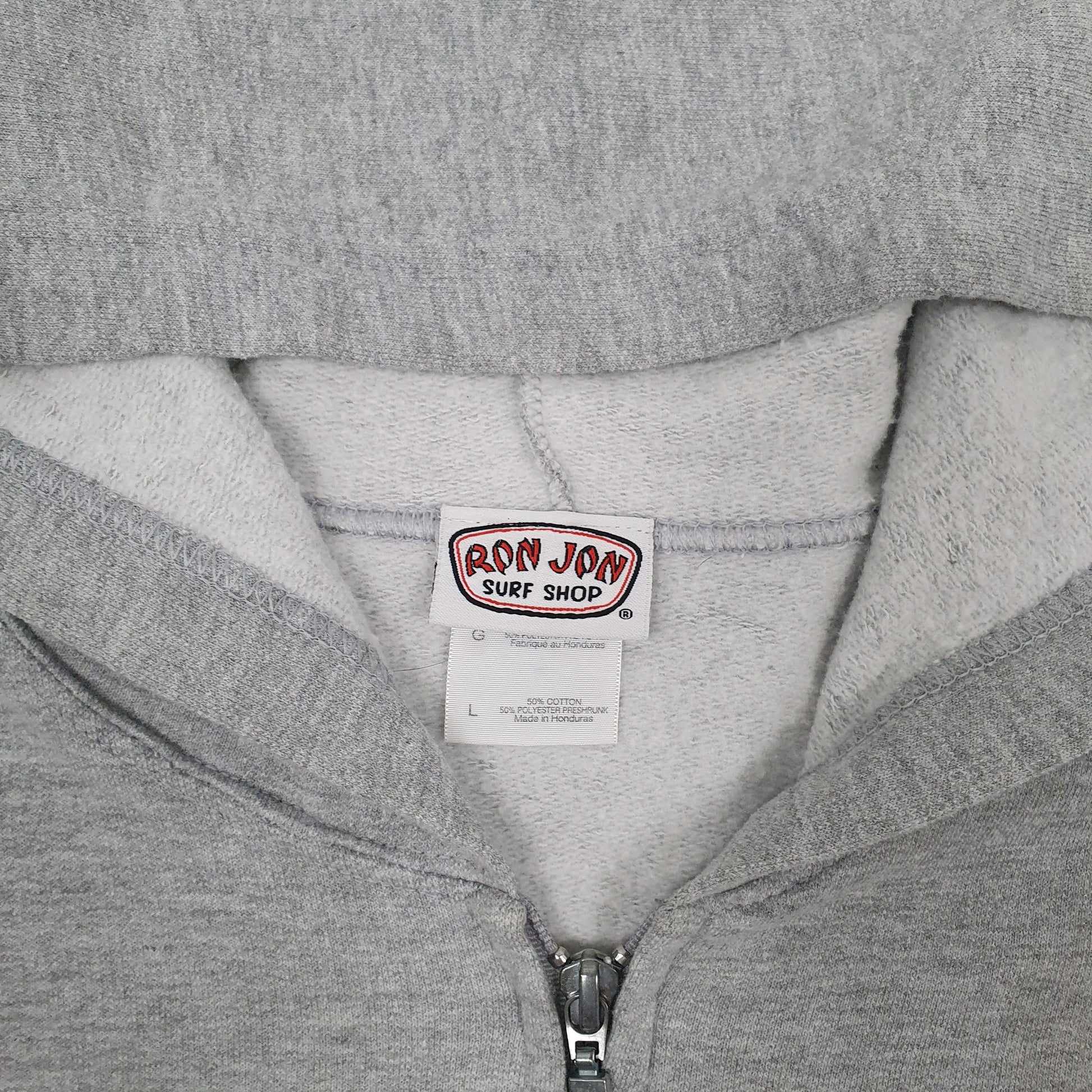 Mens Grey Ron Jon Surf Shop  Full Zip Jumper