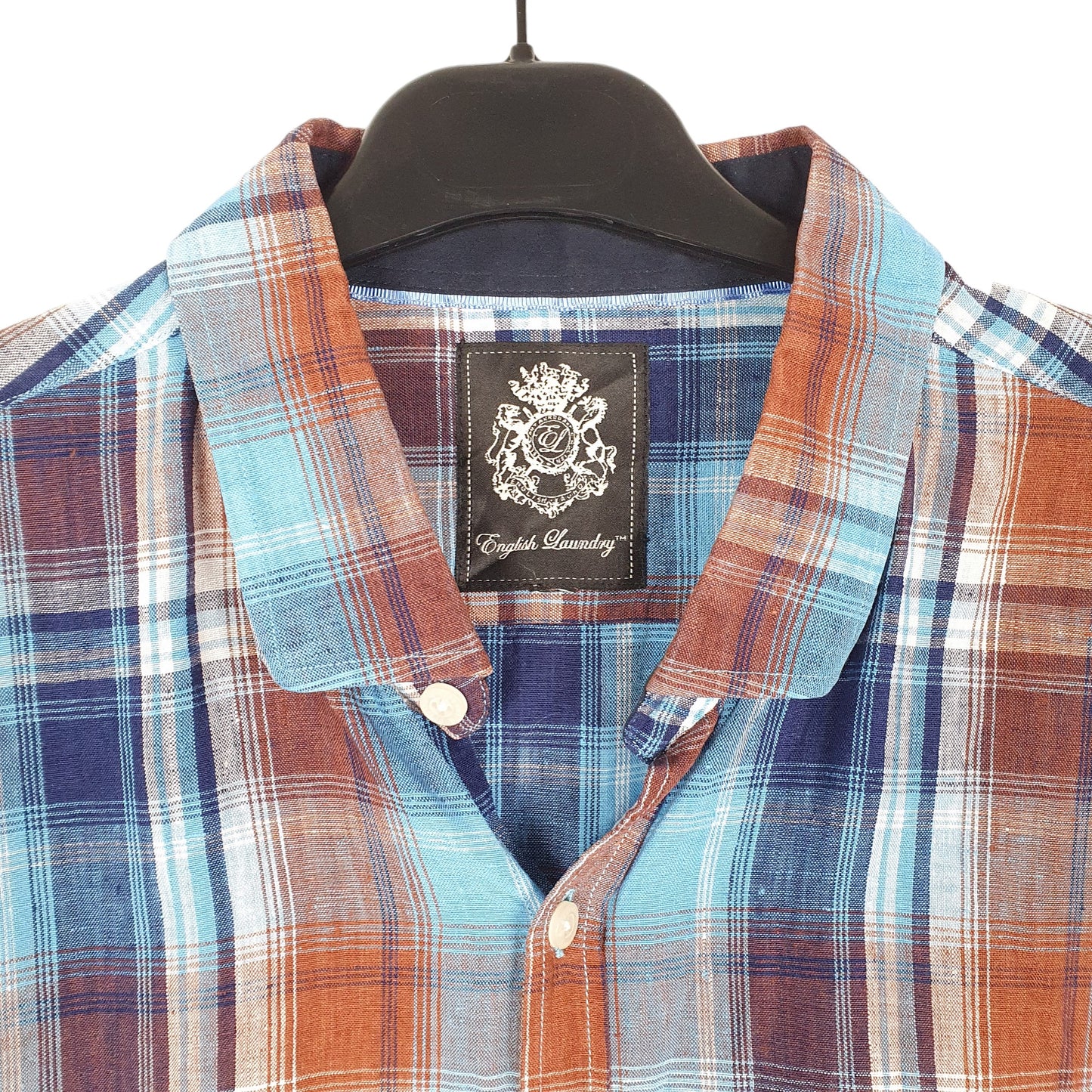 Mens Blue English Laundry  Short Sleeve Shirt
