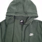 Mens Green Nike Hoodie Full Zip Jumper
