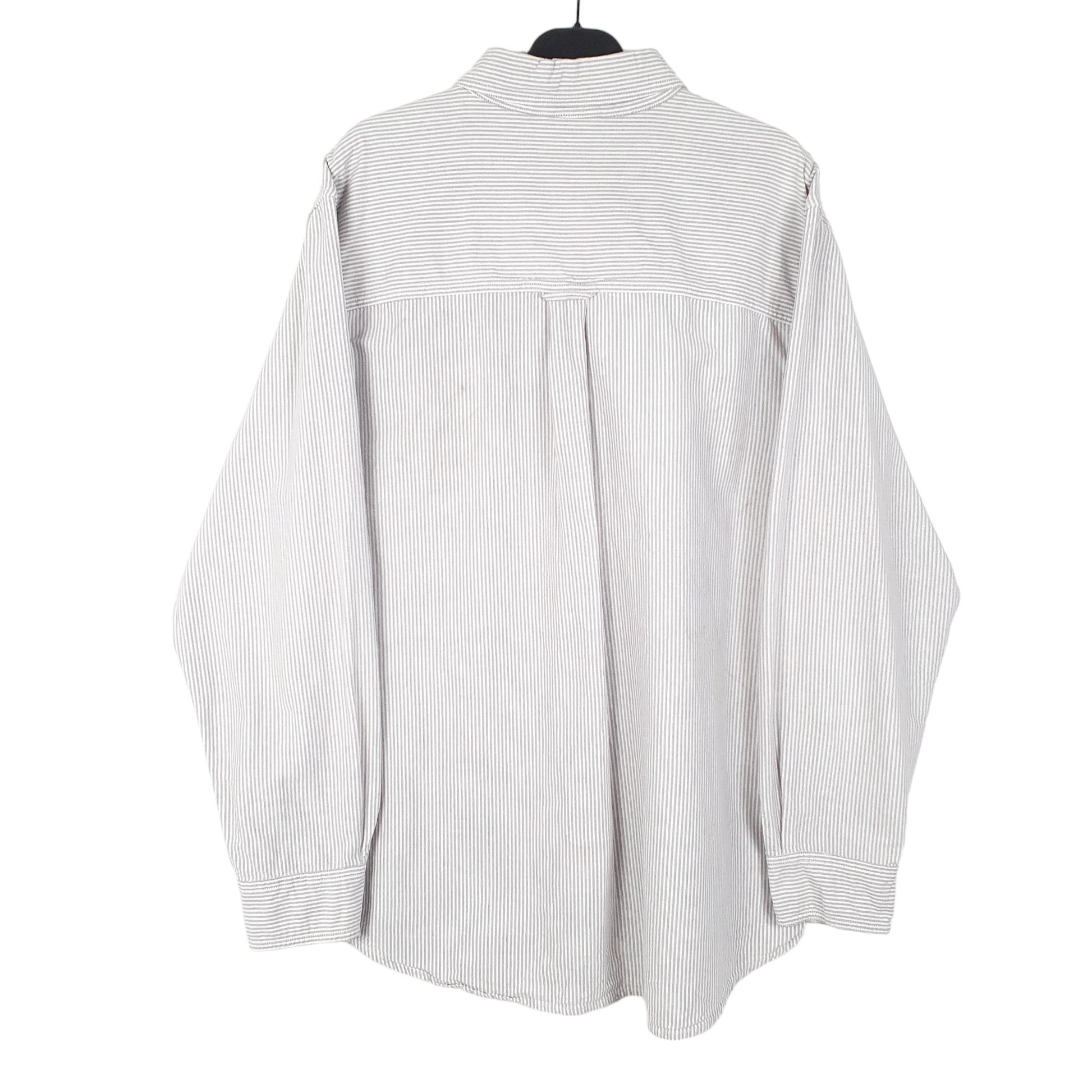 Mens Grey Chaps Oxford Long Sleeve Shirt