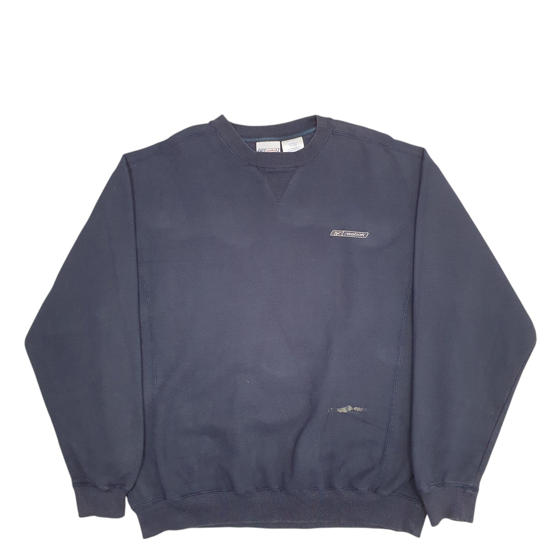 Mens Navy Reebok  Crewneck Jumper