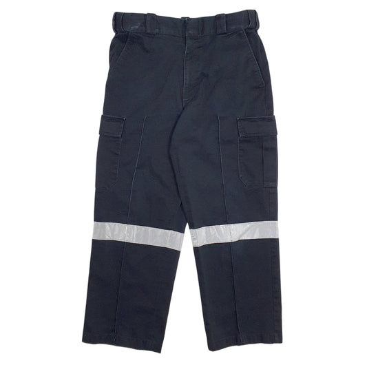 Mens Black Unbranded Workwear Cargo Trousers