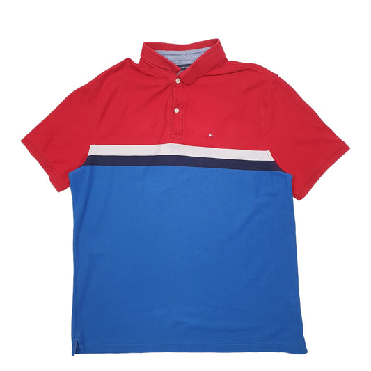 Mens Blue Tommy Hilfiger  Short Sleeve Polo Shirt