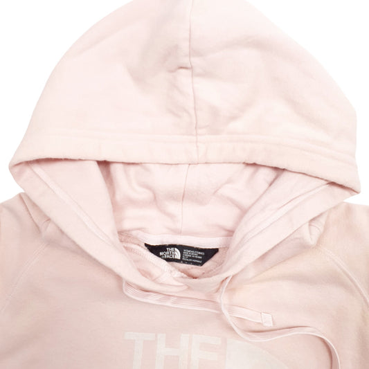 Womens Pink The North Face Spellout Hoodie Jumper