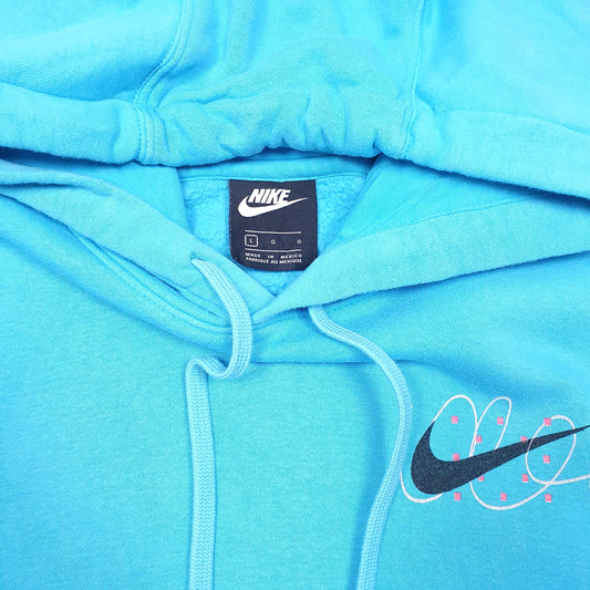 Mens Blue Nike Just Do It Hoodie Jumper