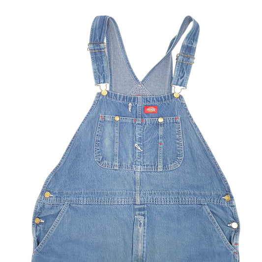 Mens Blue Dickies Denim Overalls Bib Dungaree Trousers