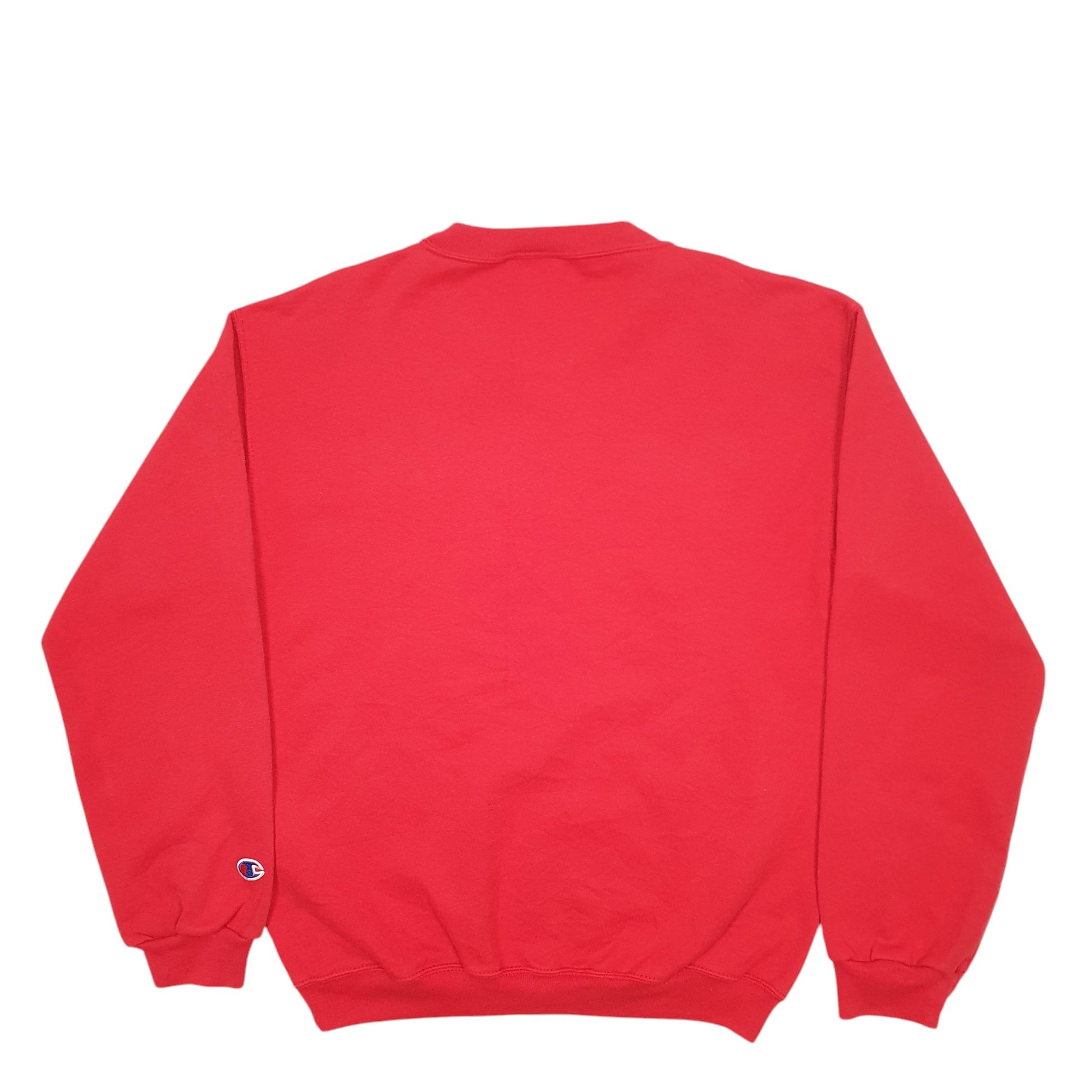 Womens Red Champion Radford University Spellout Crewneck Jumper