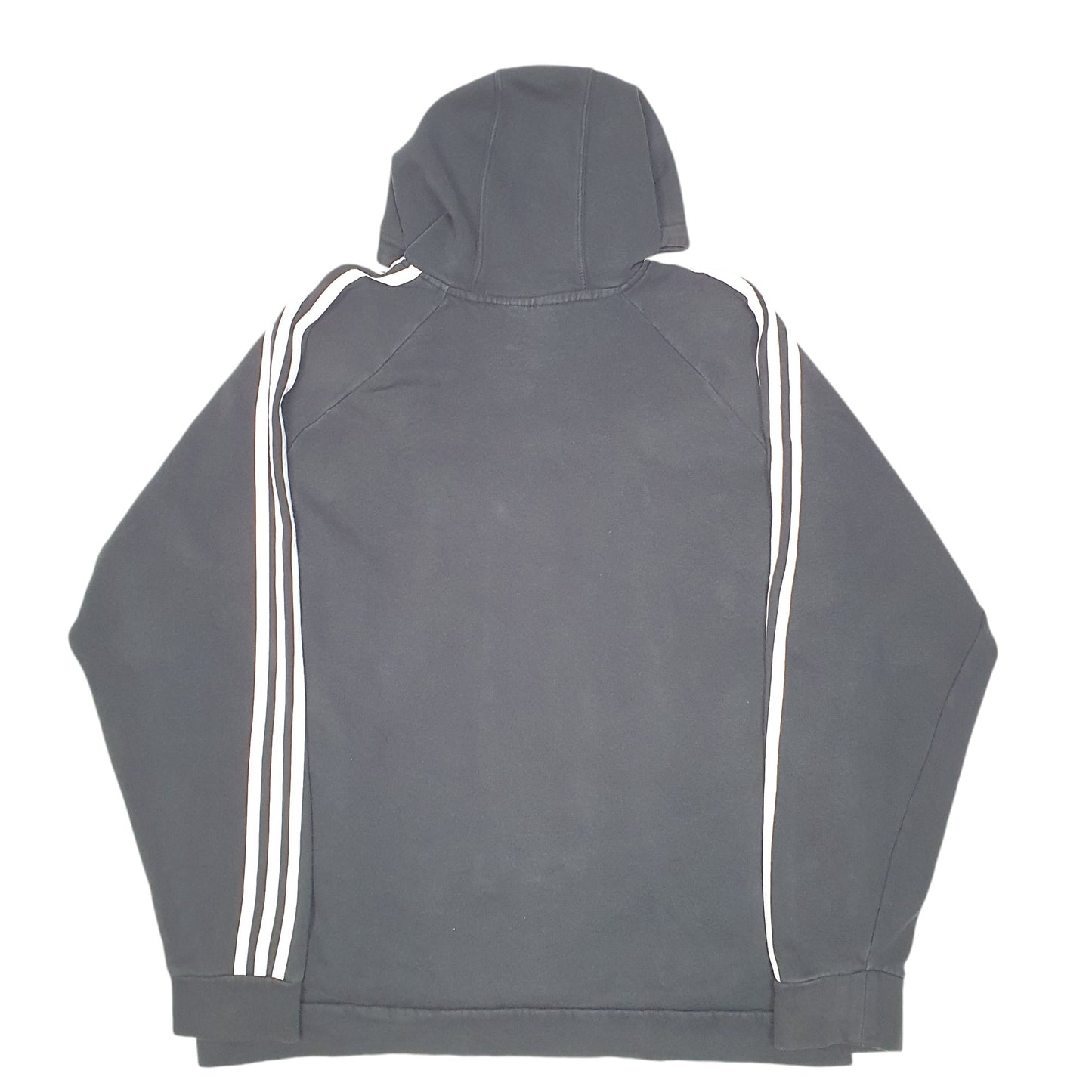 Mens Black Adidas Spellout Hoodie Jumper