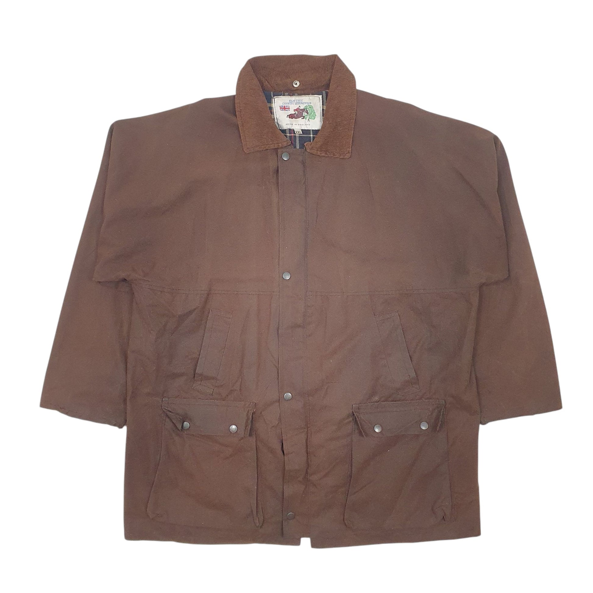 Mens Brown Elm Tree Country Leisure Wear Vintage  Coat