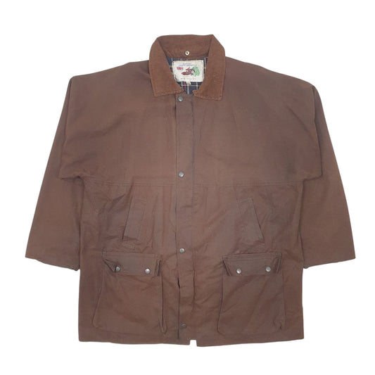 Mens Brown Elm Tree Country Leisure Wear Vintage  Coat