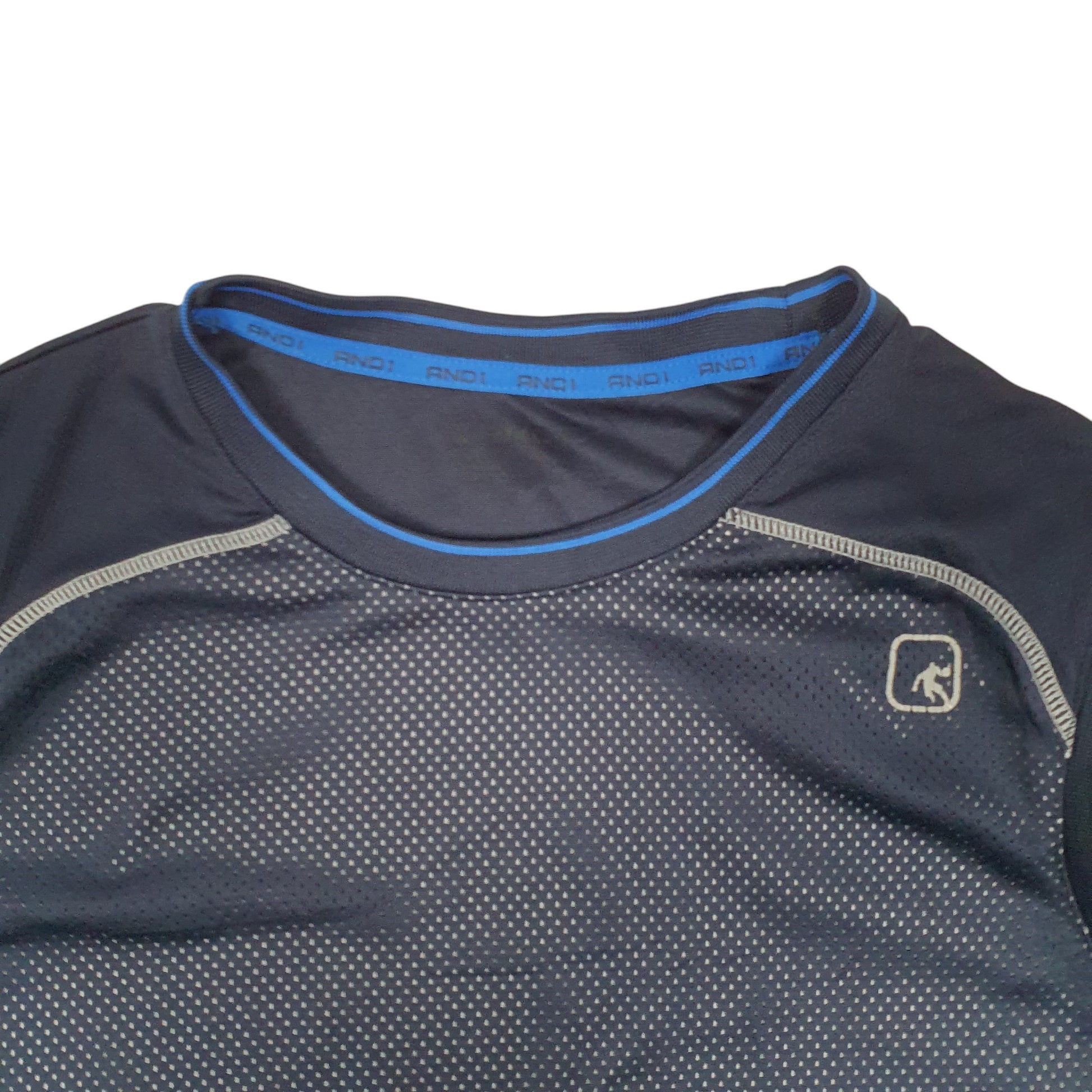 Mens Navy And 1 Basketball Jersey Vest Active Short Sleeve T Shirt