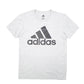 Mens Grey Adidas Spellout Short Sleeve T Shirt