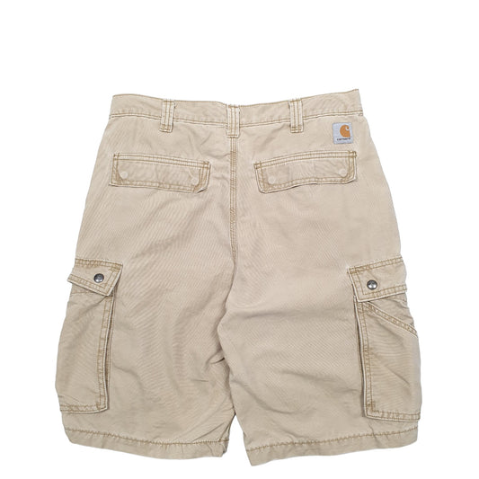 Mens Beige Carhartt Workwear Cargo Shorts