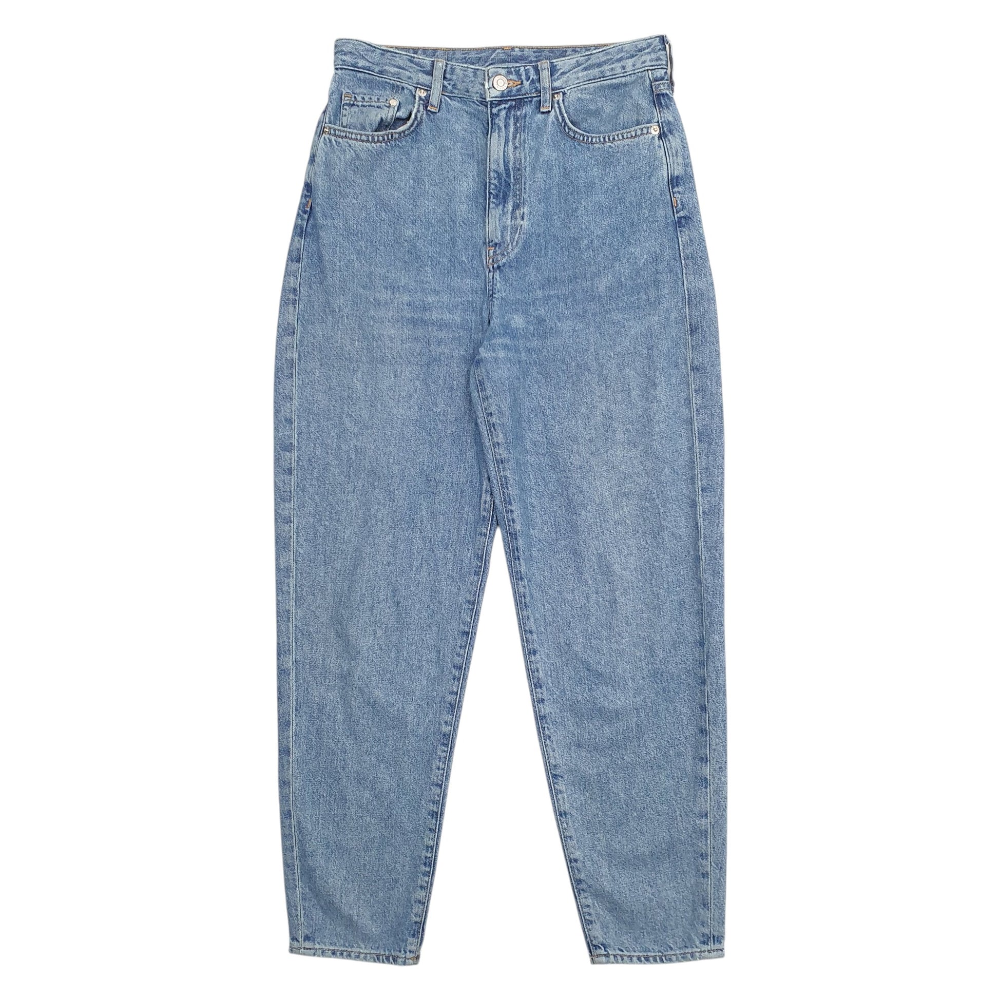 Womens Blue & Denim Loose Mom Casual JeansW27 L27