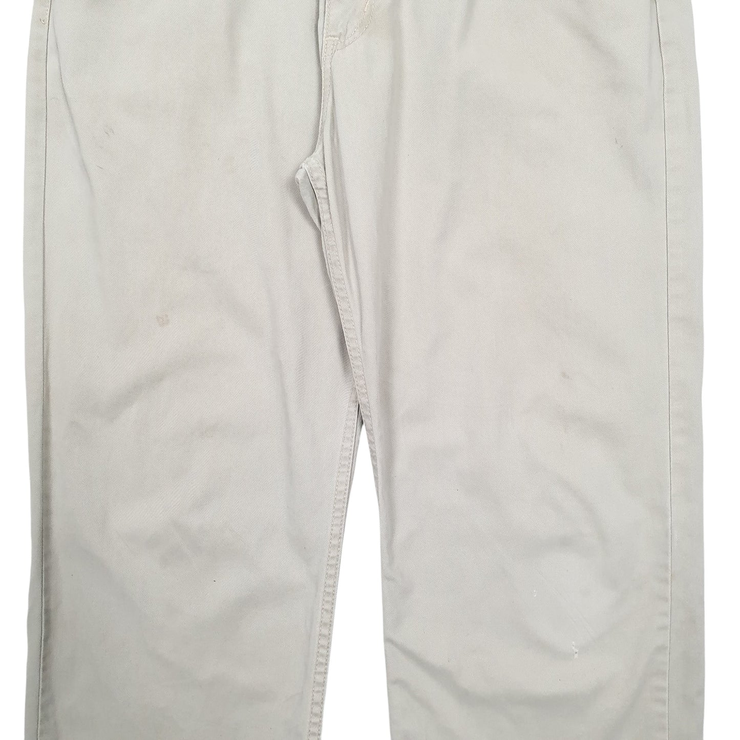 Mens Cream Lee Riders Chino Trousers