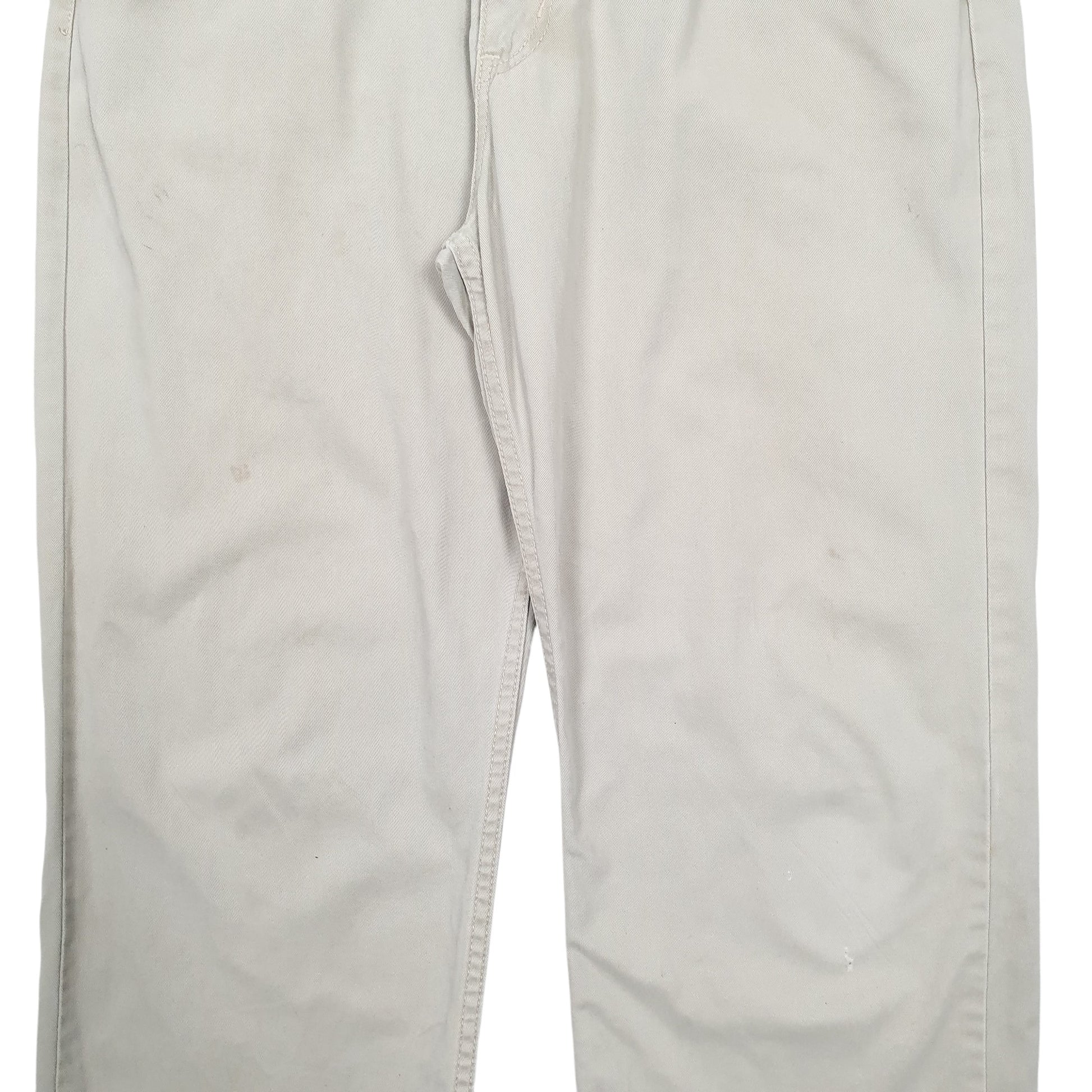 Mens Cream Lee Riders Chino Trousers