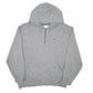 Mens Grey Nike Vintage 2000s Quarter Zip Hoodie Jumper