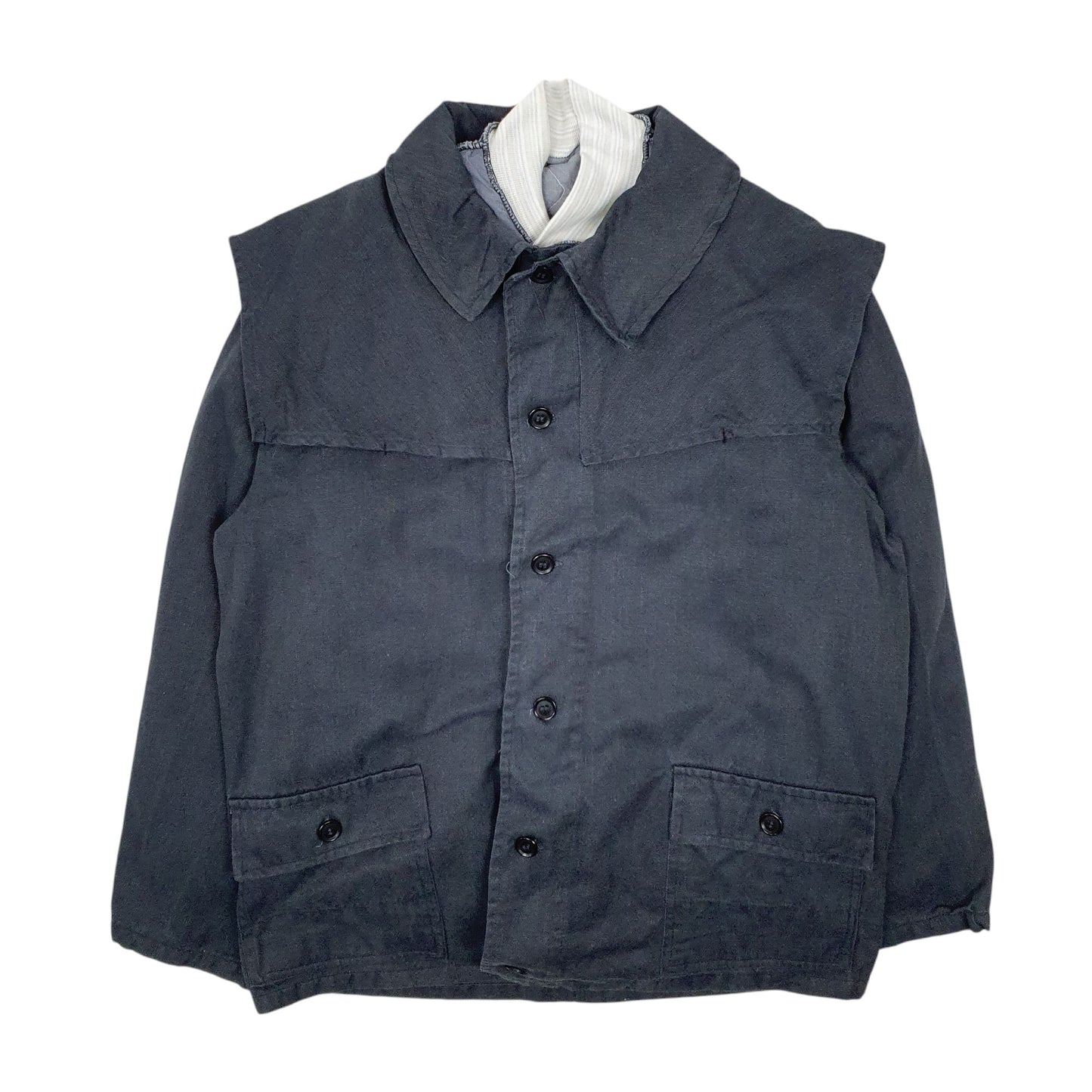 Mens Grey Unbranded Vintage Crewneck Coat