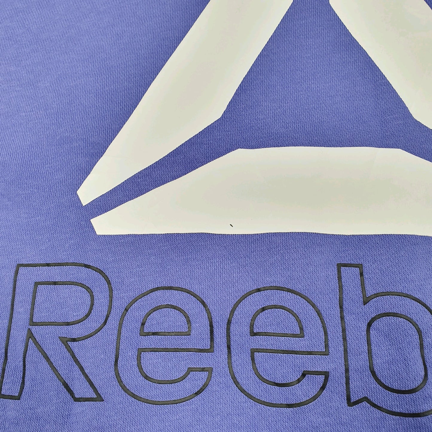 Mens Purple Reebok Spellout Hoodie Jumper