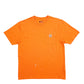 Mens Orange Carhartt  Short Sleeve T Shirt