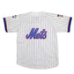 Mens White Starter Vintage 1990s 80s MLB Baseball Jersey New York Mets Short Sleeve T Shirt