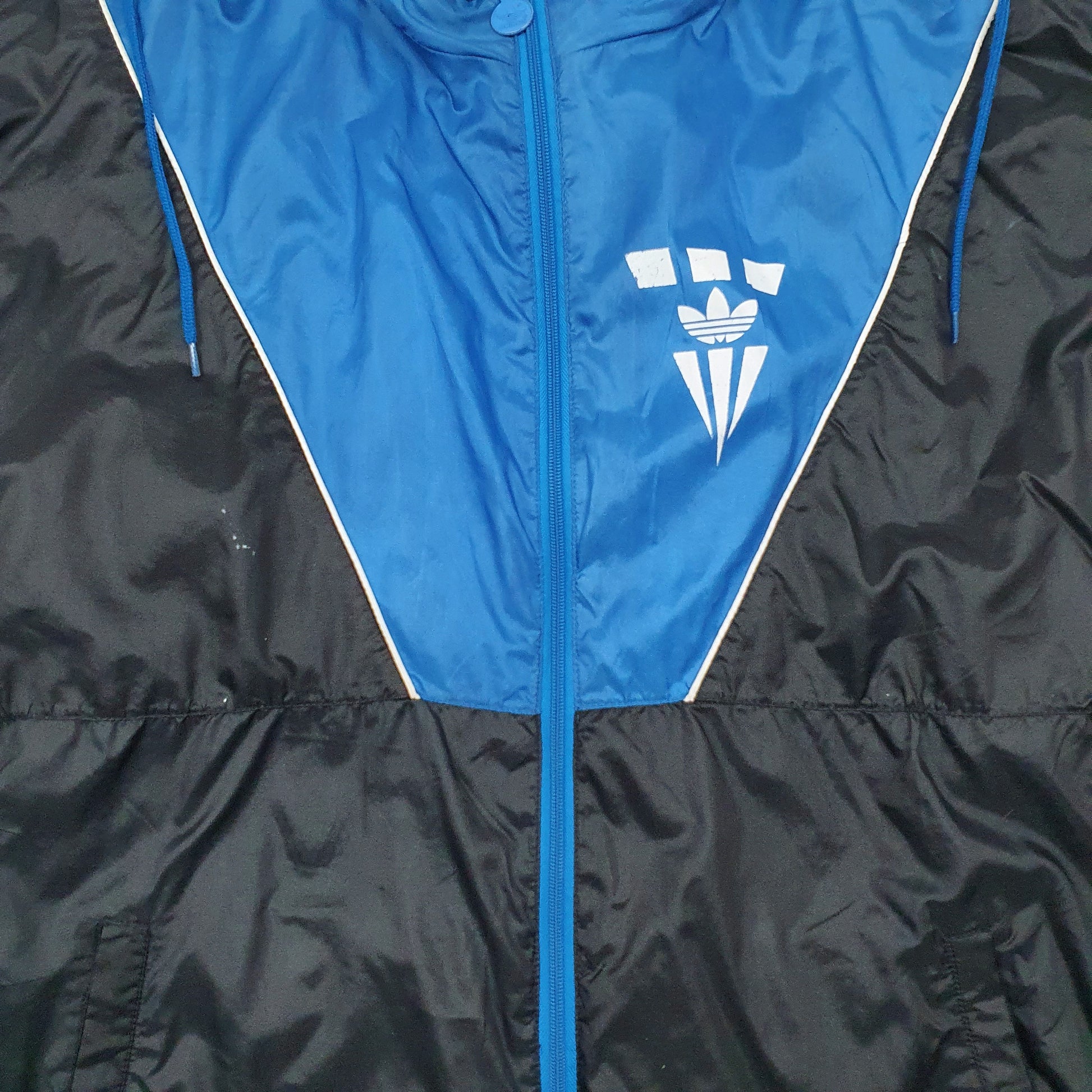 Mens Black Adidas Vintage 80s  Coat