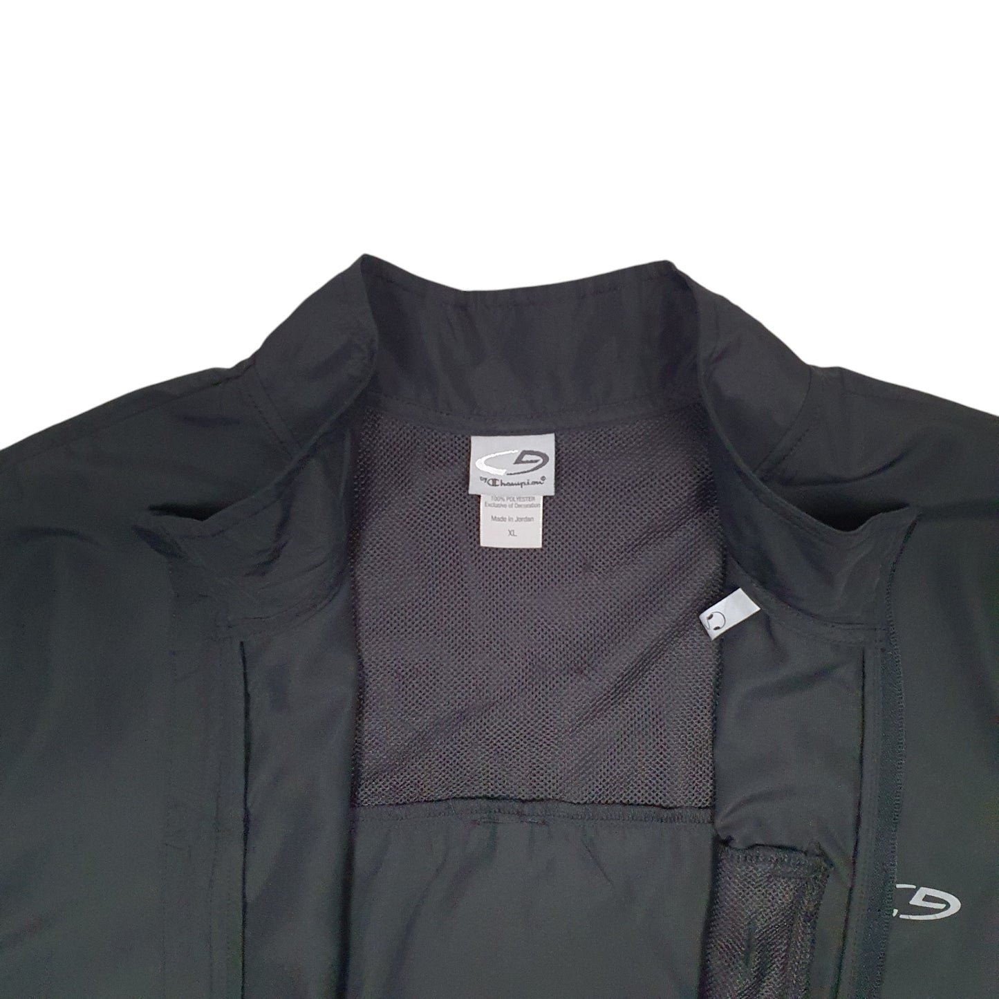 Mens Black Champion Active Full Zip Jumper