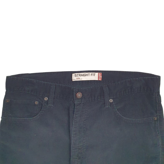 Mens Black Levis  Corduroy Trousers