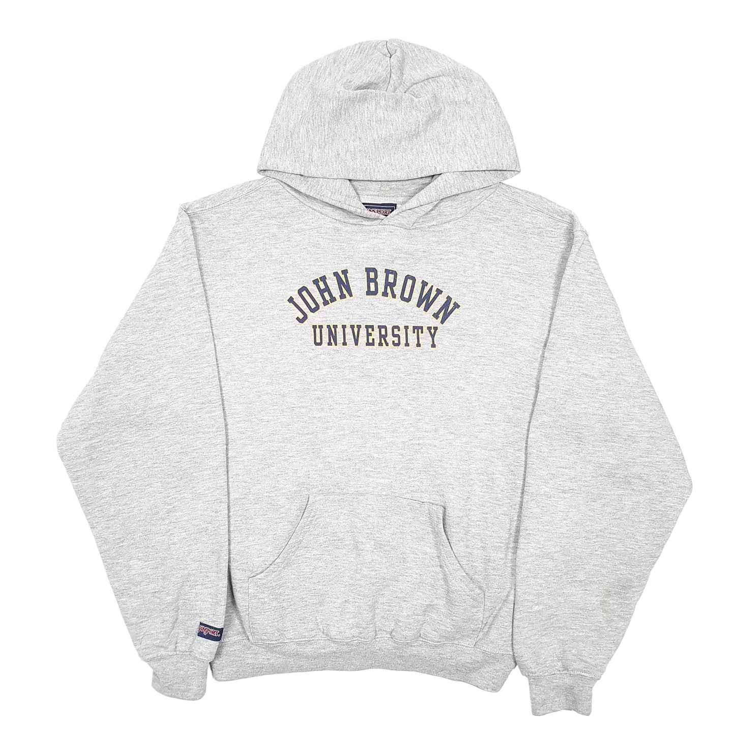 Mens Grey Jansport John Brown University USA Hoodie Jumper