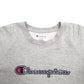 Mens Grey Champion Spellout Crewneck Jumper