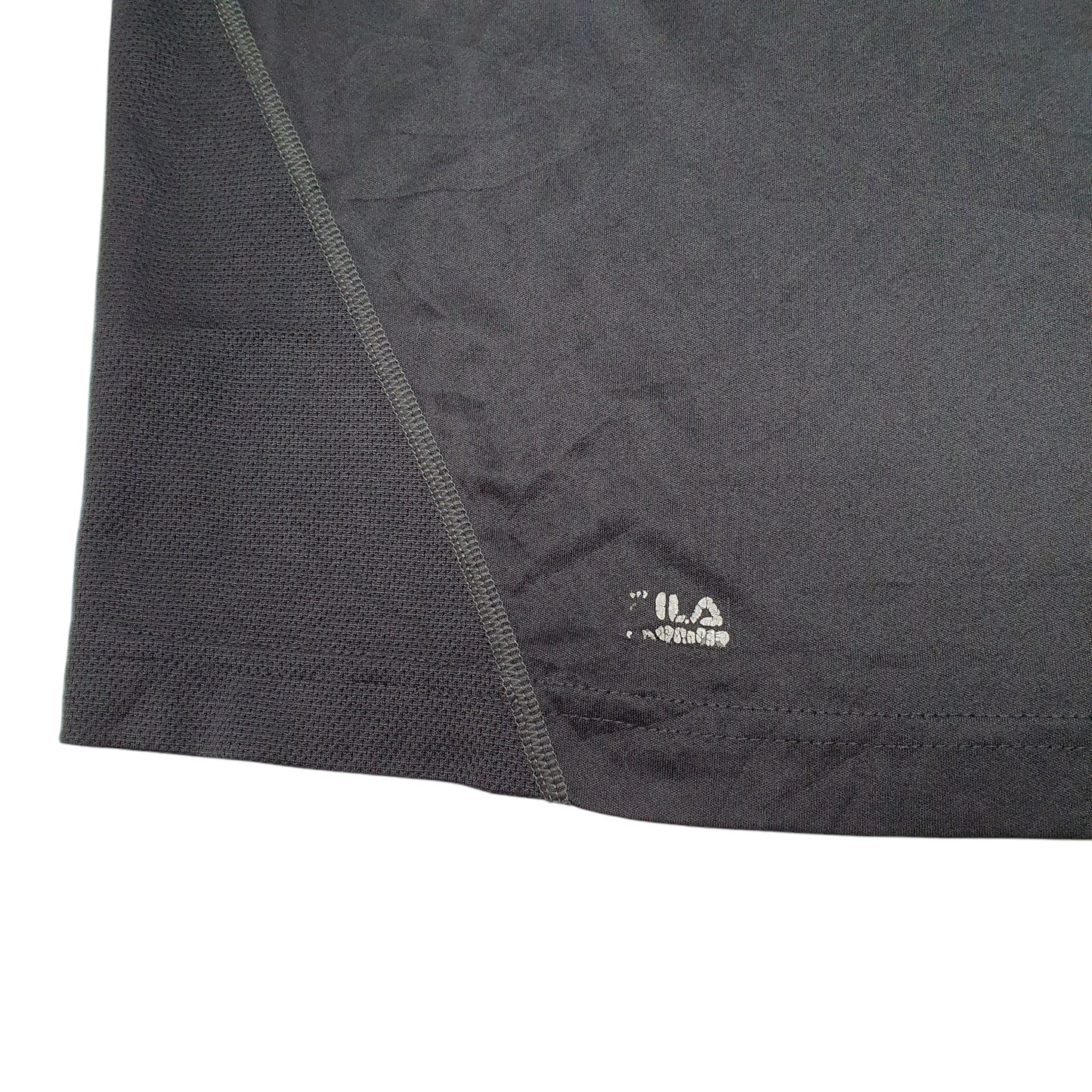 Mens Black Fila Sport Active Workout Gym Short Sleeve T Shirt